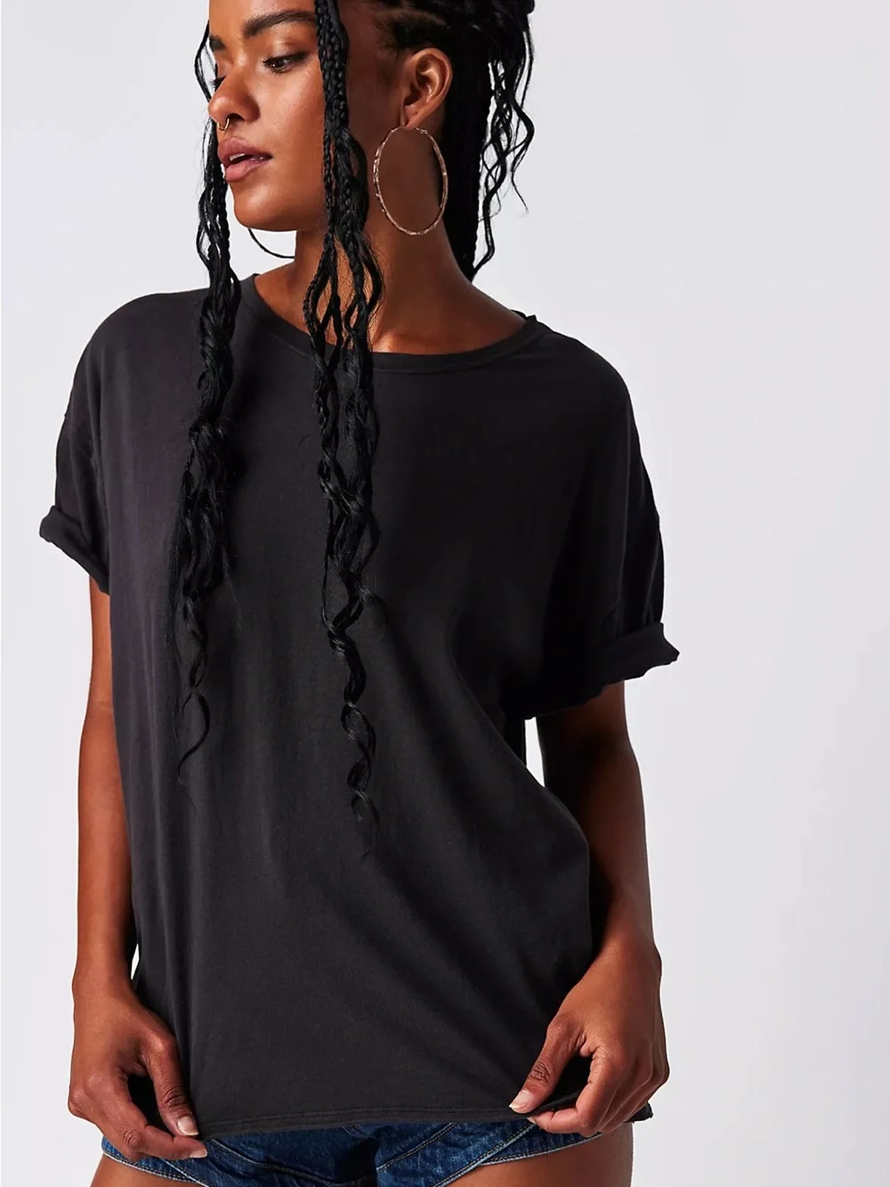 Free People soft charcoal